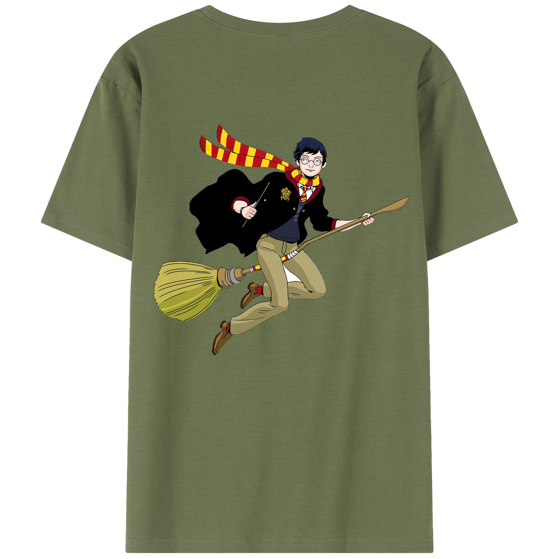 （画像用） Harry Potter ハリー・ポッターシリーズ 綿100％半袖Tシャツ（背面プリント）